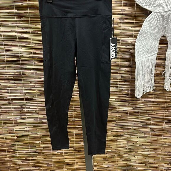 Dkny Sport Women's Balance Compression Super Soft High Rise Legging - Black Size - Picture 2 of 3